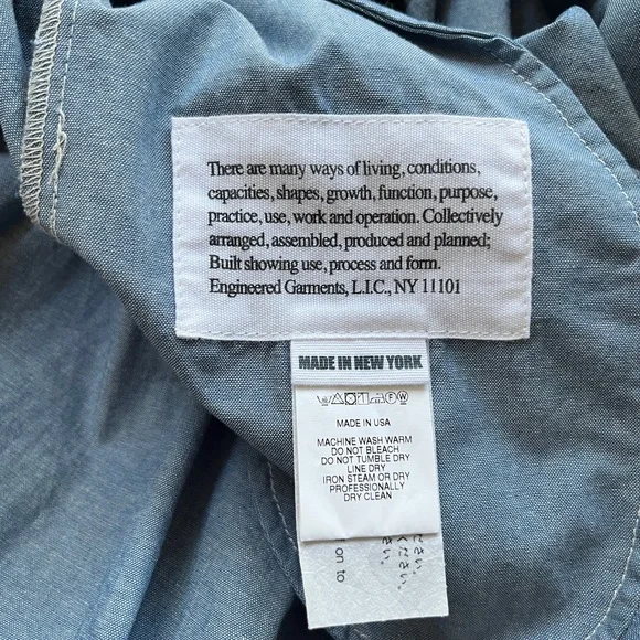 Engineered Garments Tuck Midi Skirt - Picture 6 of 7